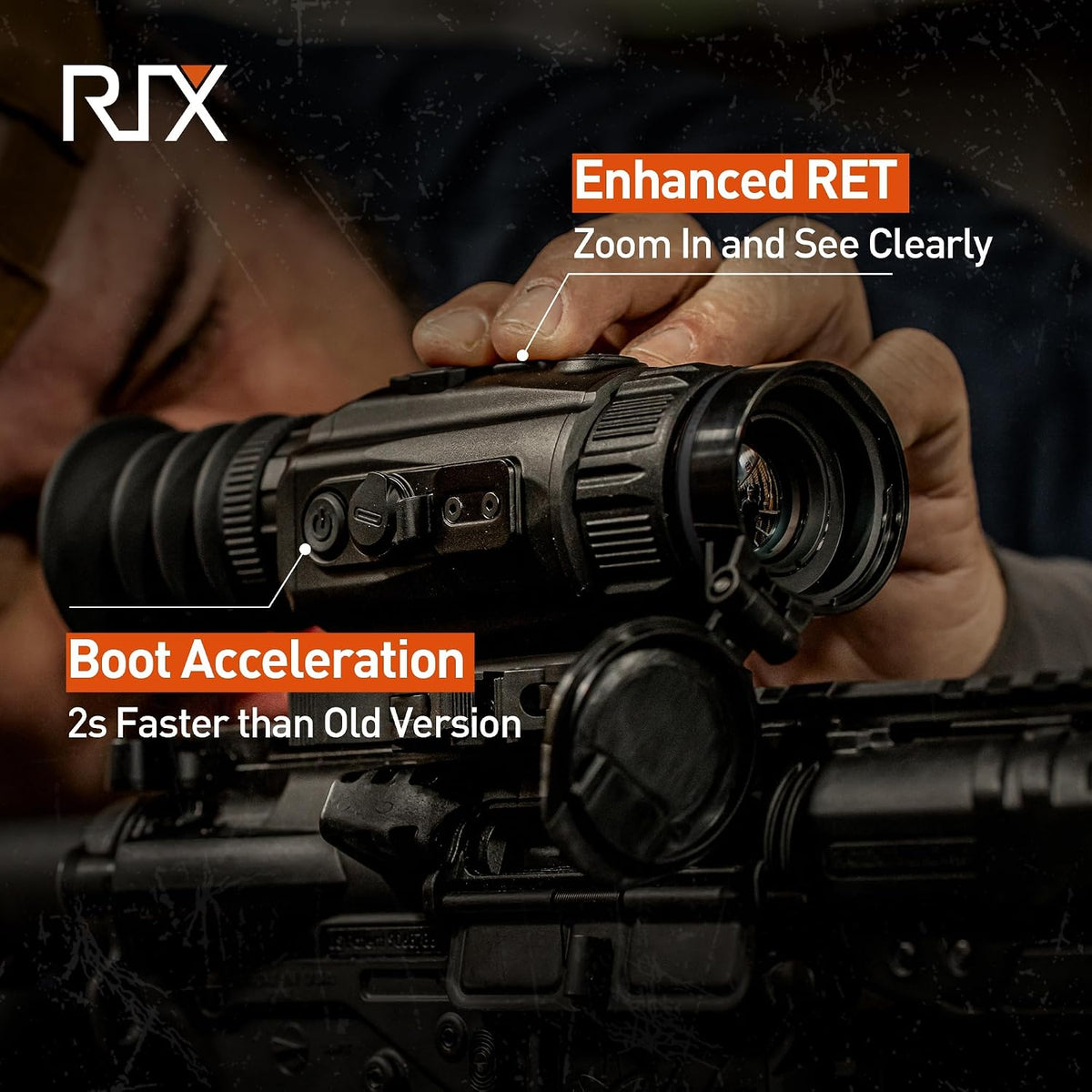 RIX Storm S2 256x192 Thermal Scope, 25mm Lens for Hunting
