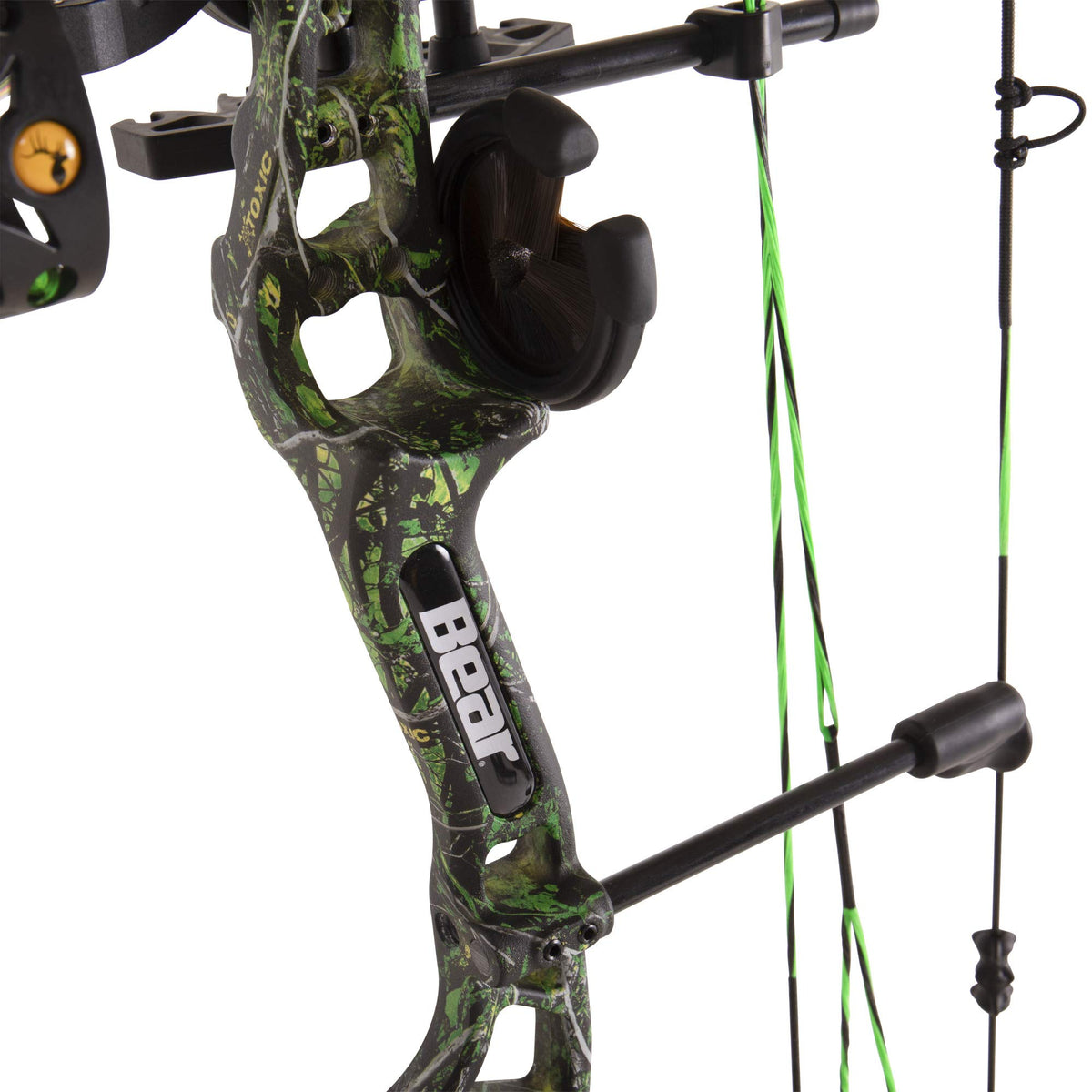 Bear Archery Royale Ready to Hunt Compound Bow Archery Set with Archery Accessories for Adults and Youths, 12”- 27” Draw Length, 5-50 Lbs Draw Weight, Up to 290 FPS