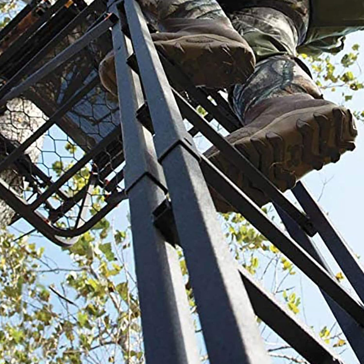 Muddy Outdoor Hunting Climbing Ladder, Tree Stand with Flex-Tek Seat and Steel Frame