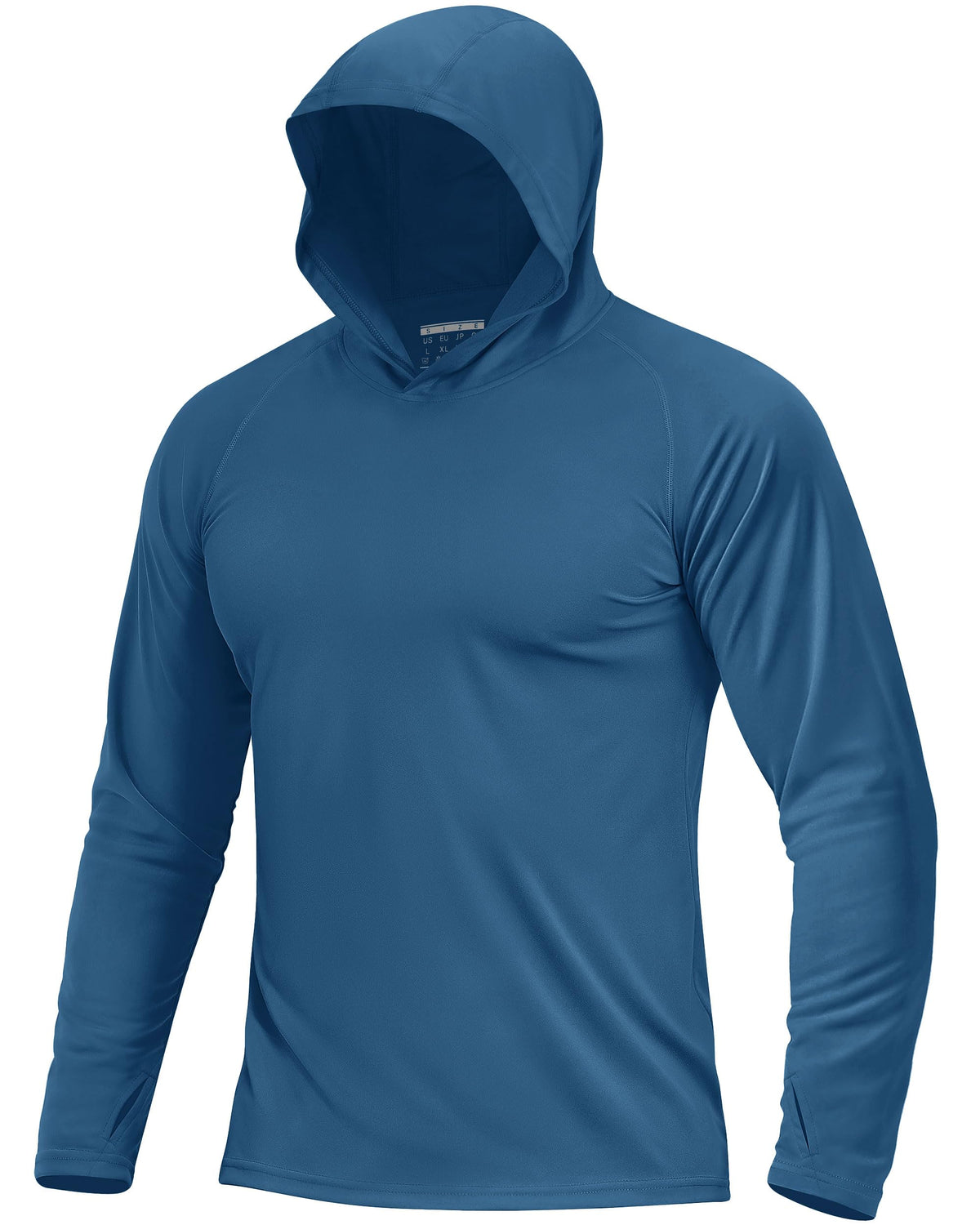 Boladeci Men's UPF 50+ Sun Protection Lightweight Hoodie Shirts Long Sleeve Fishing Shirt SPF UV Hiking Swim
