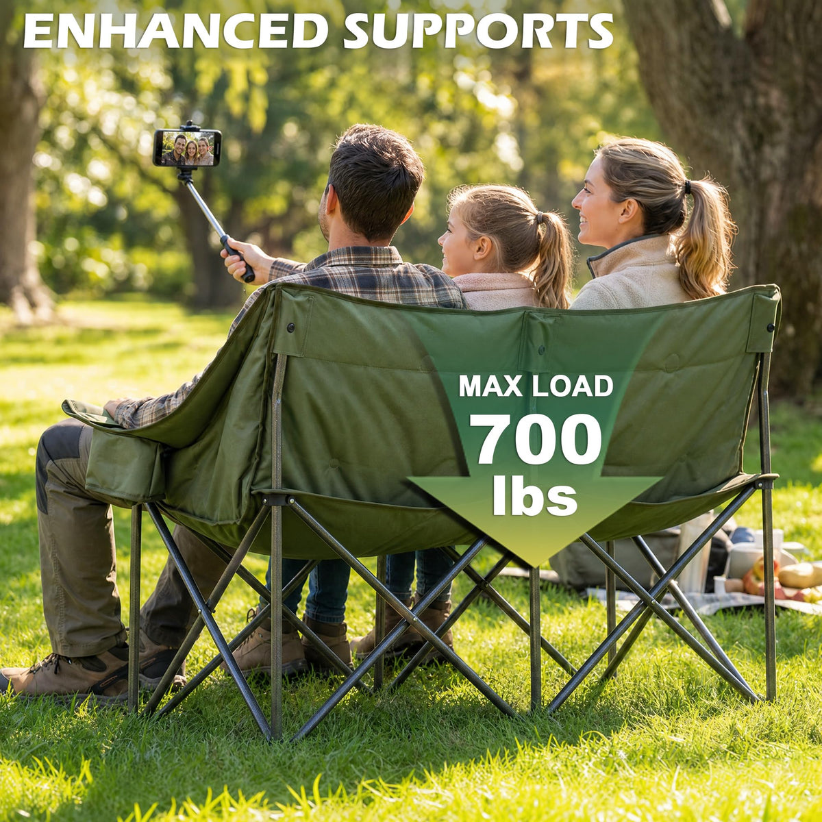 Youtanic Oversized Camping Chair, Portable Folding Camping Chairs
