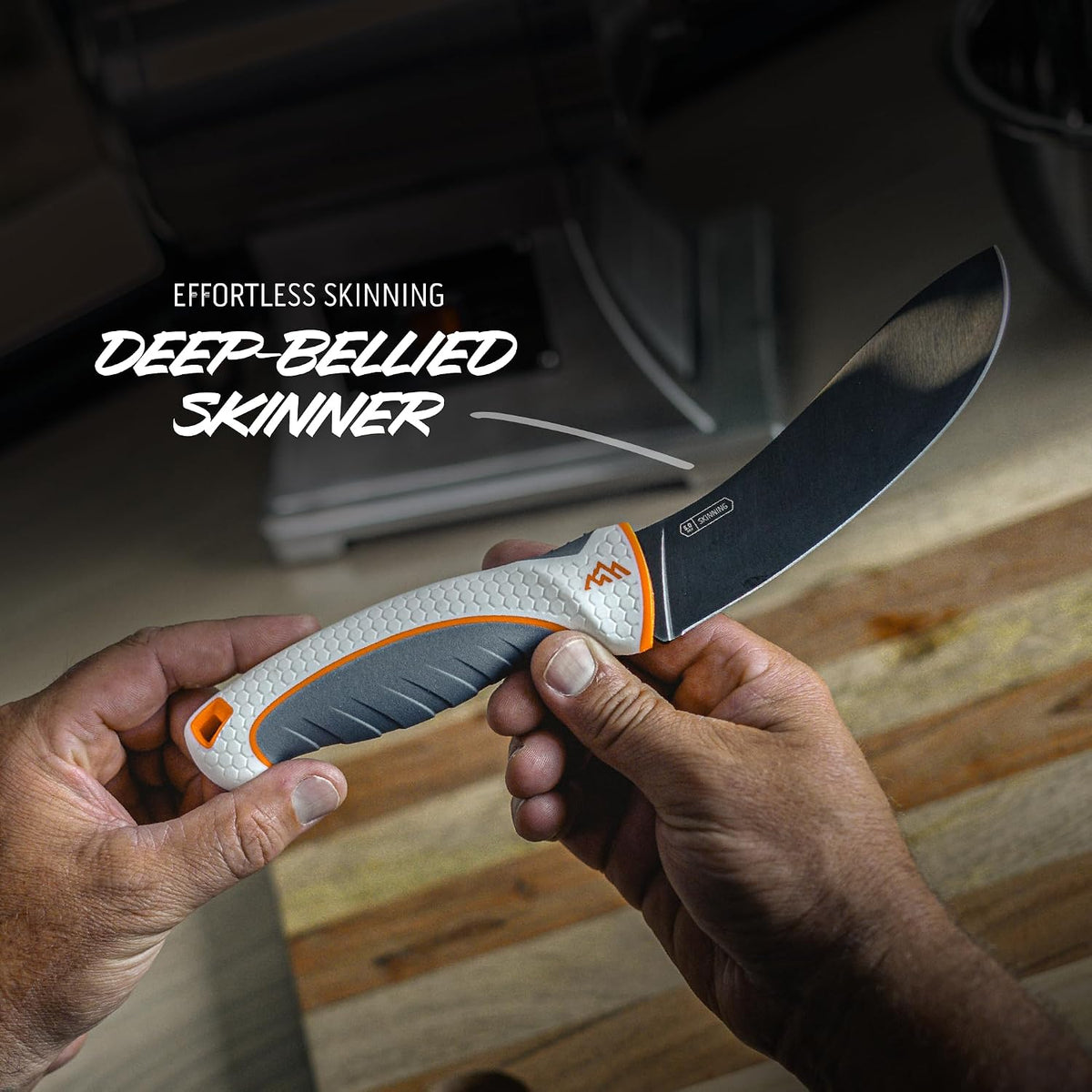 OUTDOOR EDGE ErgoMax 6-Piece Professional Game Processing Knife Set - Caping & Boning Knives, Skinning Knife, Butcher, Elite Big Game, Elk & Deer Hunting Gear, Perfect Field Dressing Knife Set
