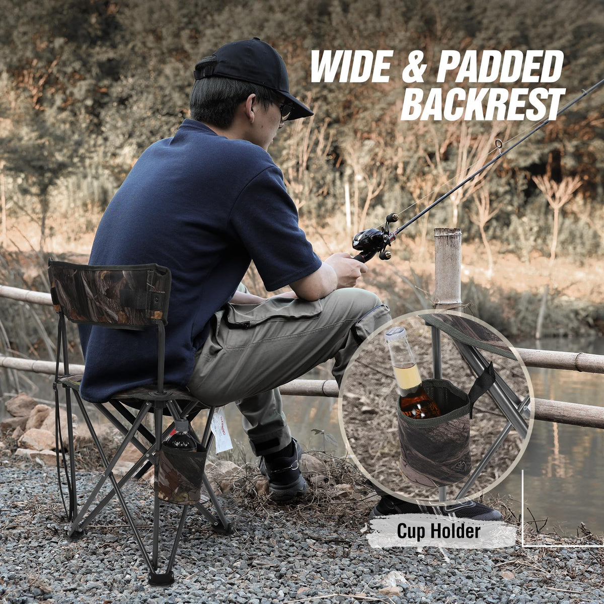 REDCAMP 2 Pack Tripod Hunting Chairs for Blinds