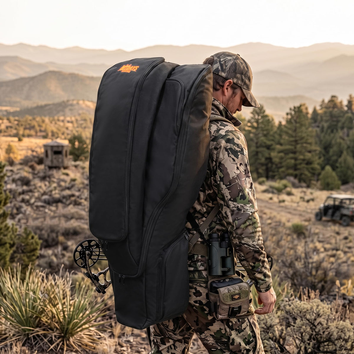 MYDAYS Soft Crossbow Case, Narrow-limb Crossbows Backpack, Soft Shell Padded Archery Gear Bag, Water Resistant Narrow Archery Bow Carrier Bag for Outdoor Hunting Shooting