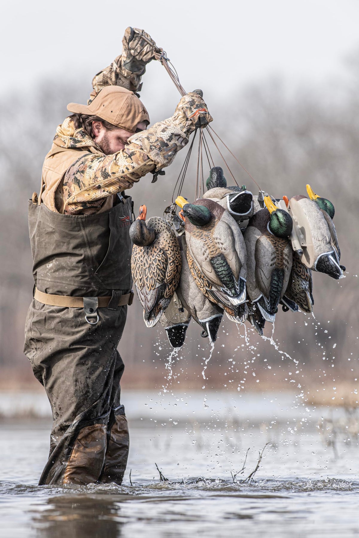 Rig'Em Right Waterfowl Pre-Rigged Xtreme Coated Tangle Free Cable Decoy Anchors for Duck Hunting