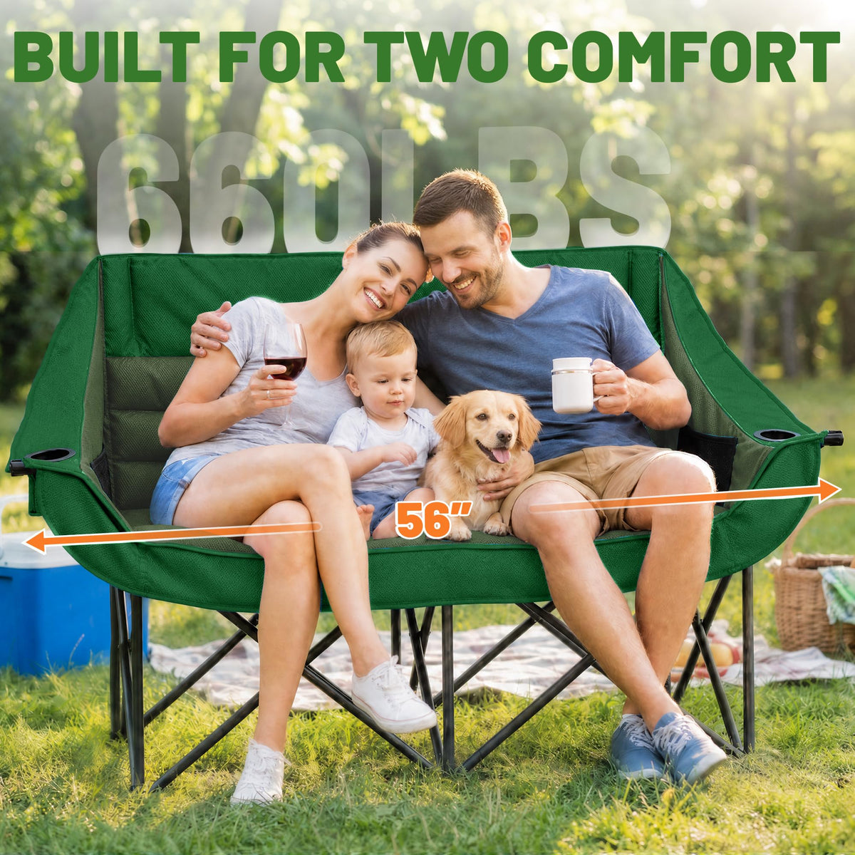 Youtanic Oversized Camping Chair, Portable Folding Camping Chairs