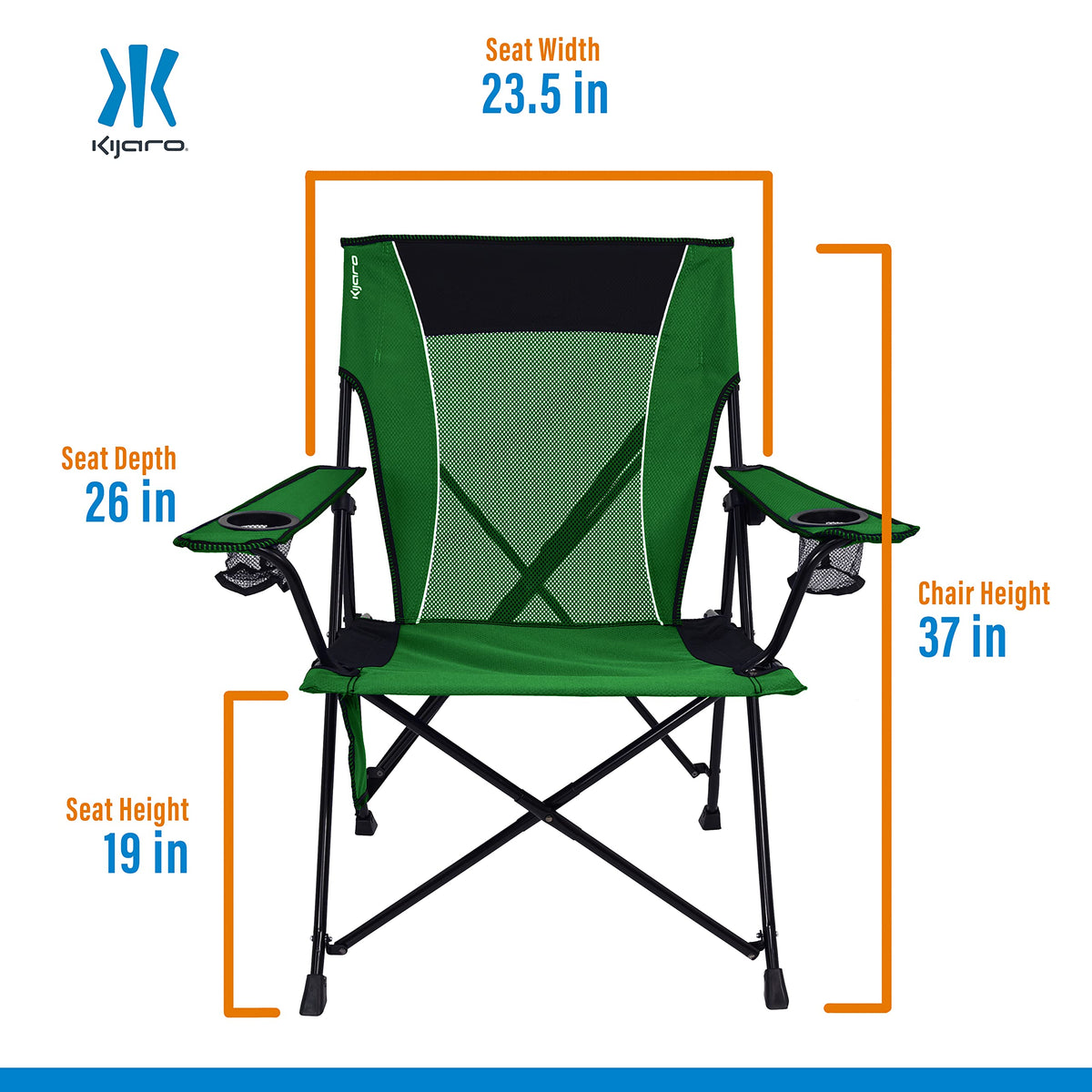 Kijaro Dual Lock Chair Color: Victoria Desert Orange