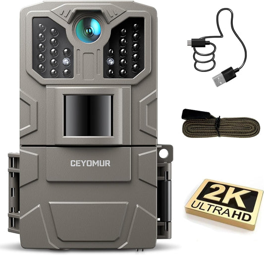 CEYOMUR Trail Camera, 36MP HD Trail Cam with Night Vision Motion Activated