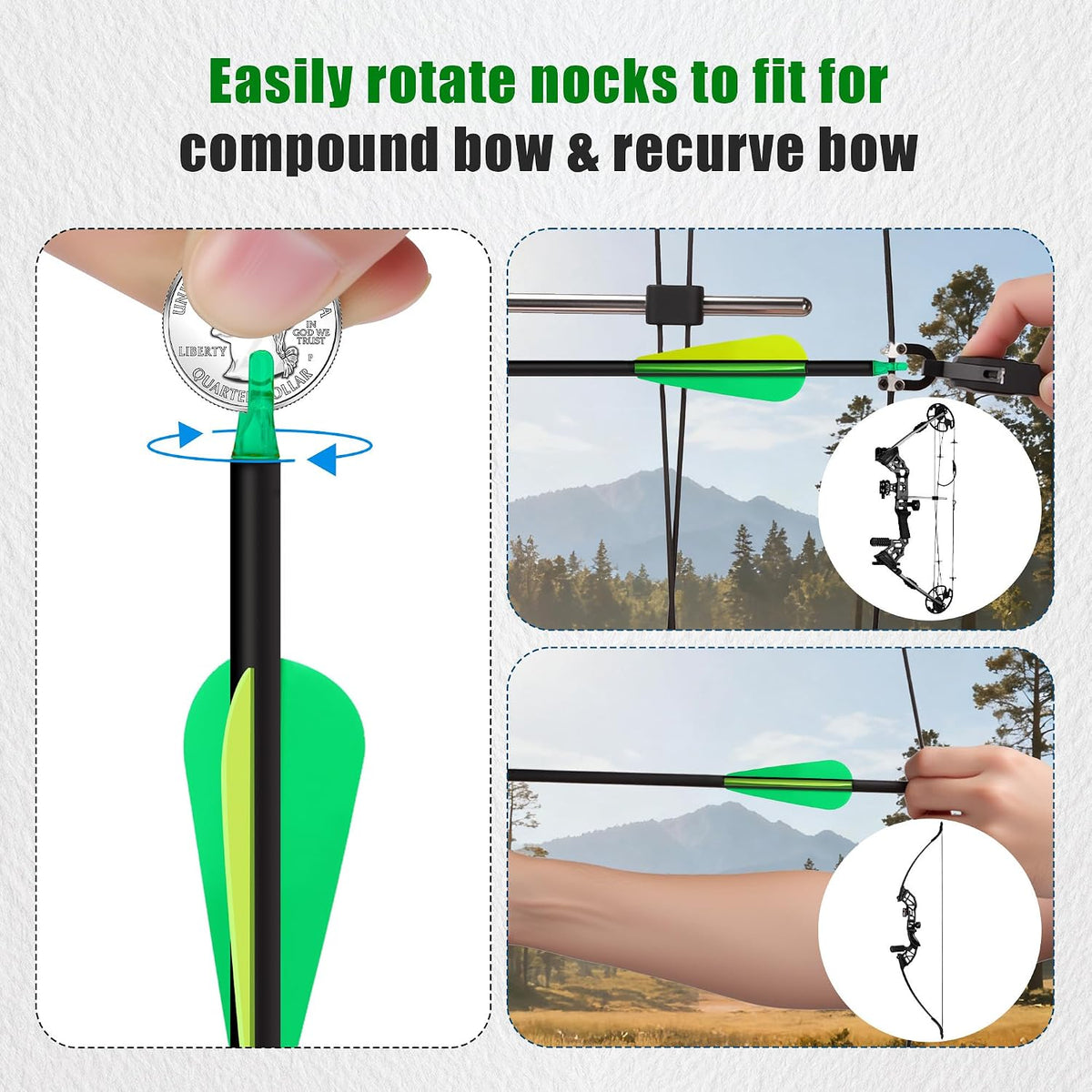 14 Pack 30" Archery Carbon Arrows,Practice Hunting Arrow with Removable Tips Shaft Spine 500 Suitable for Recurve Bows