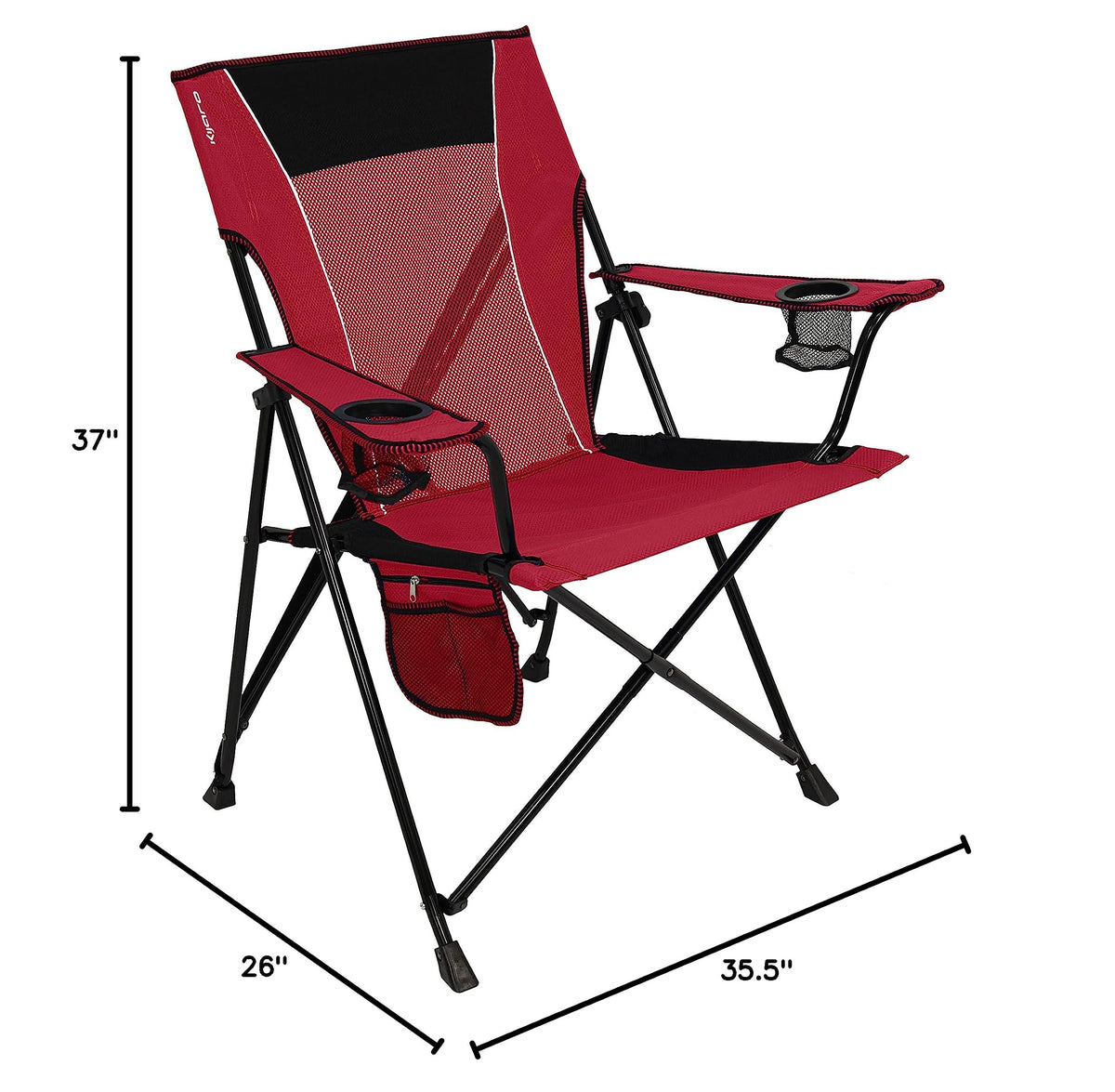 Kijaro Dual Lock Chair Color: Victoria Desert Orange