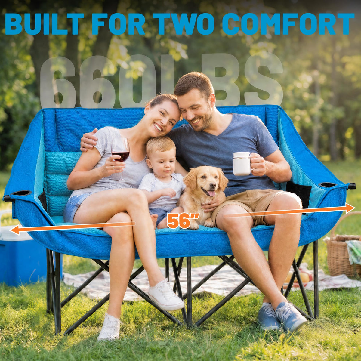 Youtanic Oversized Camping Chair, Portable Folding Camping Chairs