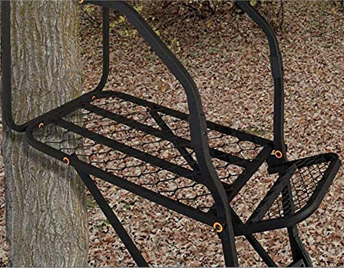 Muddy Outdoor Hunting Climbing Ladder, Tree Stand with Flex-Tek Seat and Steel Frame