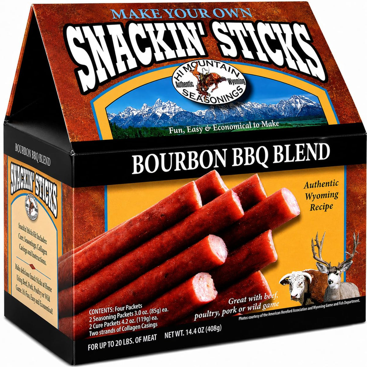 Hi Mountain Snack Stick Seasoning Kit | HUNTER'S BLEND | Makes 20 lbs