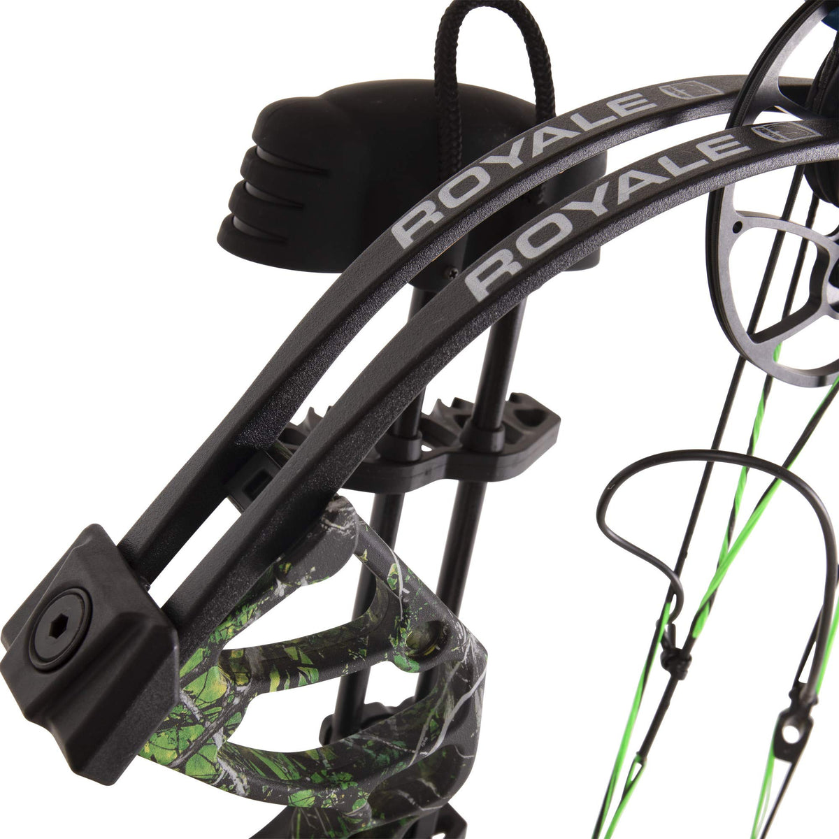 Bear Archery Royale Ready to Hunt Compound Bow Archery Set with Archery Accessories for Adults and Youths, 12”- 27” Draw Length, 5-50 Lbs Draw Weight, Up to 290 FPS