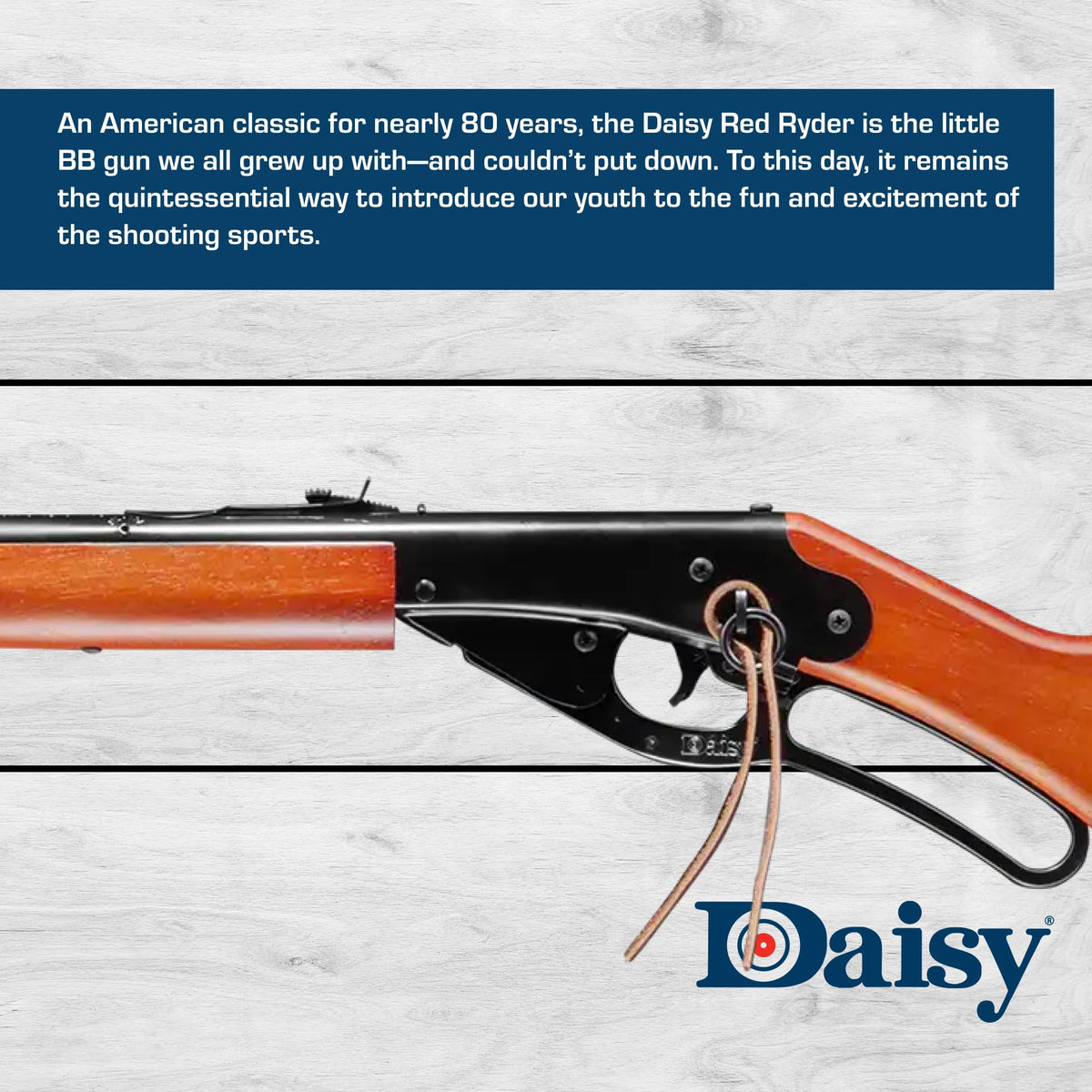 Daisy Red Ryder 1938 .177 BB Rifle - Wood Stock - Lever-Action - 350 FPS