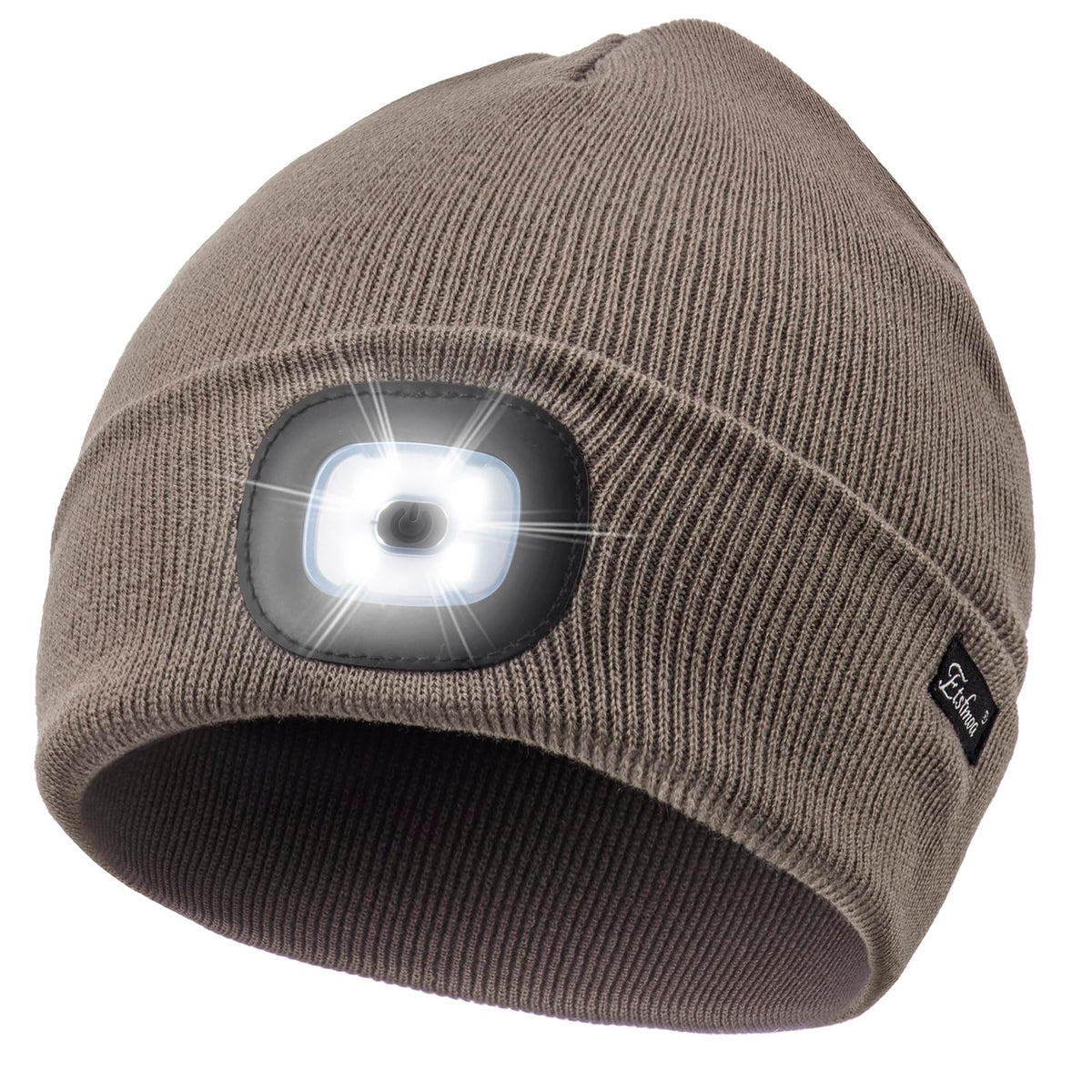 Etsfmoa Unisex Beanie with The Light, Gifts for Men Dad Father Winter Caps