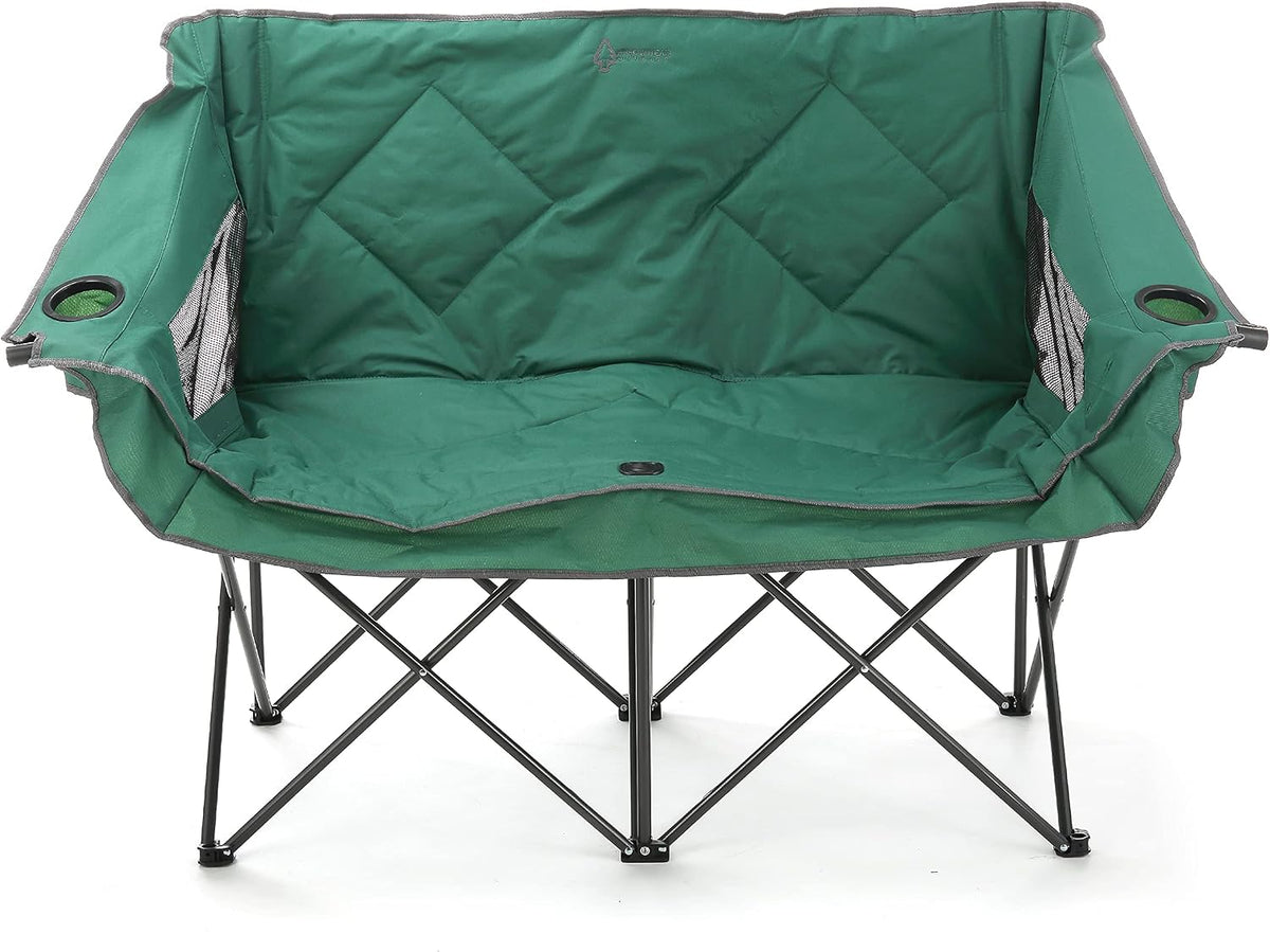 ARROWHEAD OUTDOOR Portable Folding Double Duo Camping Chair Loveseat