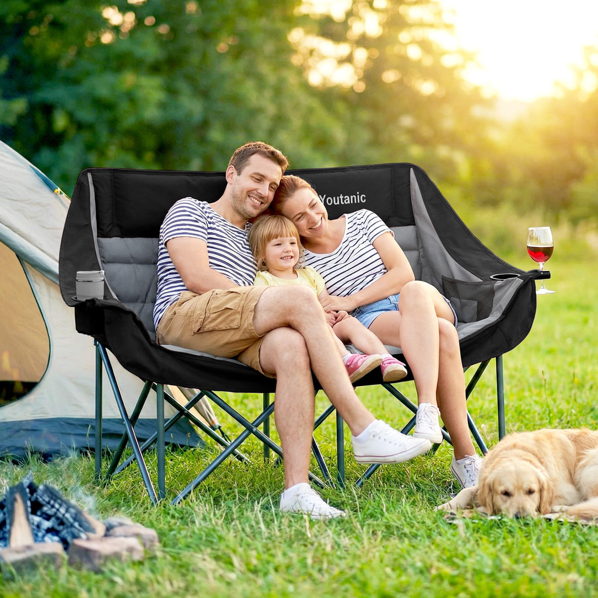 Youtanic Oversized Camping Chair, Portable Folding Camping Chairs