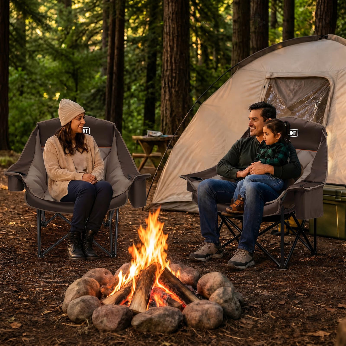 Overmont Oversized XL Camping Chair for Adults 500 lb Support