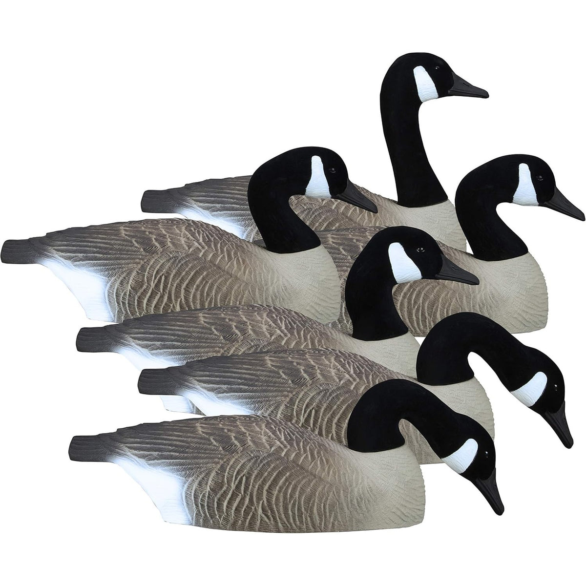 Higdon Outdoors Half Shell Goose Decoys for Waterfowl Hunting | Realistic & Stackable for Optimal Storage | Variety of Sizes and Species: Canada/Specklebelly/Blue/Snow/Sleeper/Full-Size/Magnum | 6pk