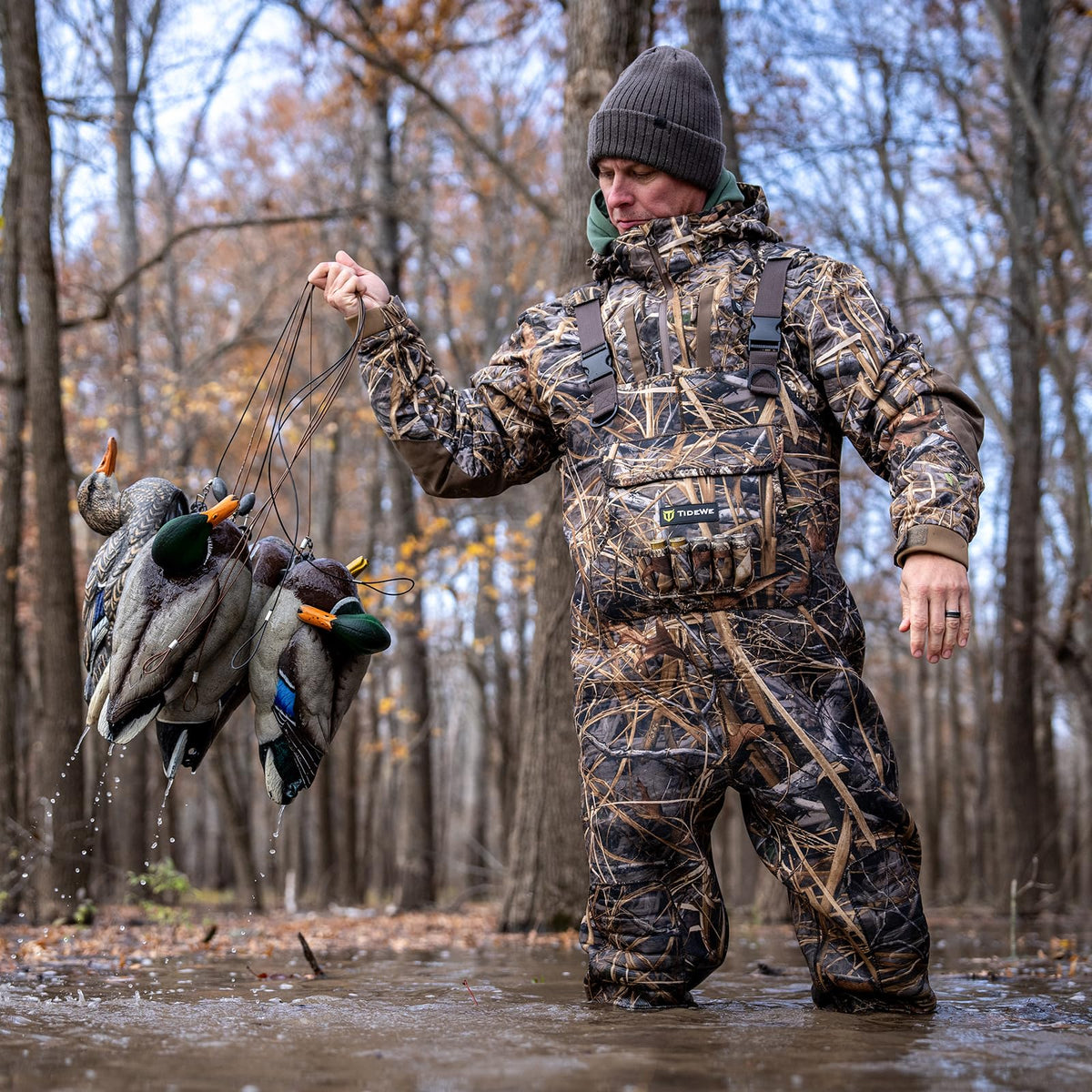 TIDEWE Chest Hunting Waders for Men, Waterproof Neoprene Waders