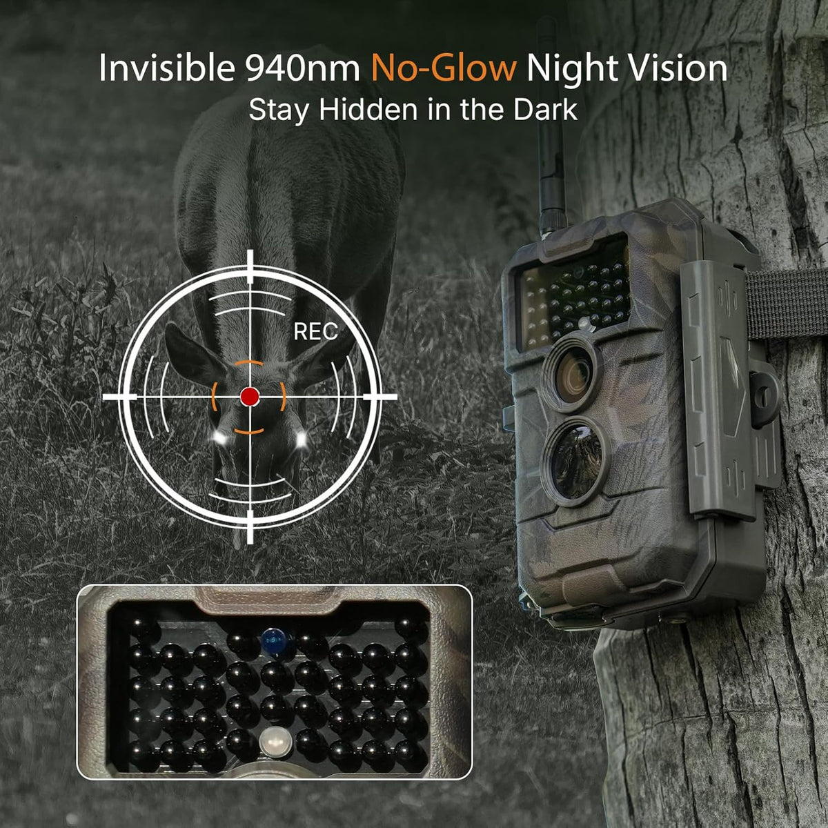 GardePro E6 WiFi Trail Camera, Stable WiFi with External Antenna