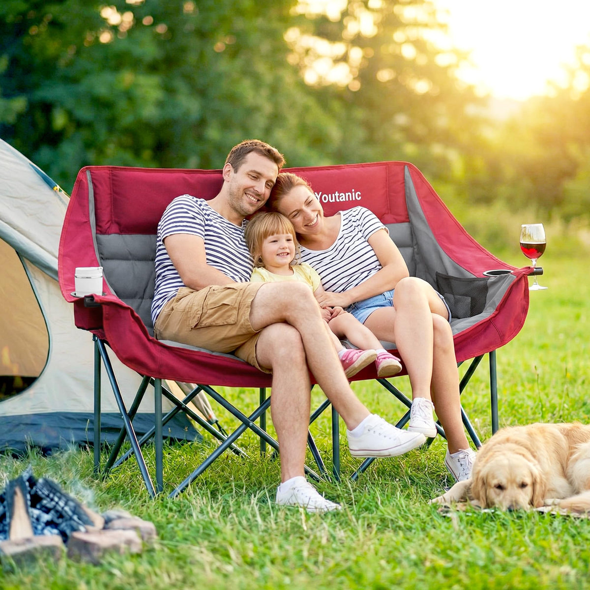 Youtanic Oversized Camping Chair, Portable Folding Camping Chairs