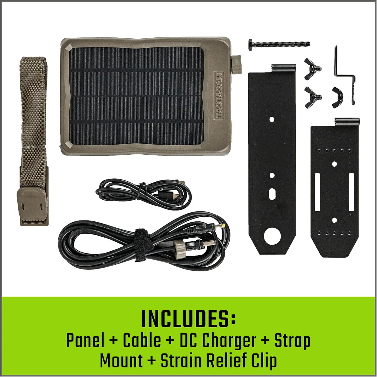 TACTACAM Reveal Solar Panel for Cellular Trail Cameras X 2.0, X, Gen 1, SK, XB (Solar Panel)