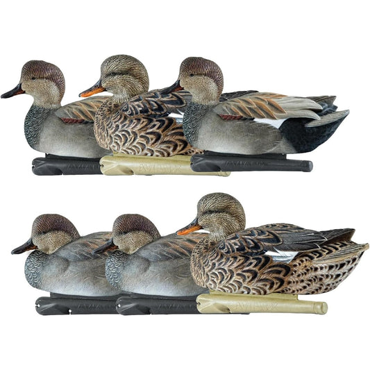 Avian-X Topflight Gadwall Decoys Perfectly Replicated Late Season Gray Ducks, Weight Forward Swim Keel, Realistic Movement