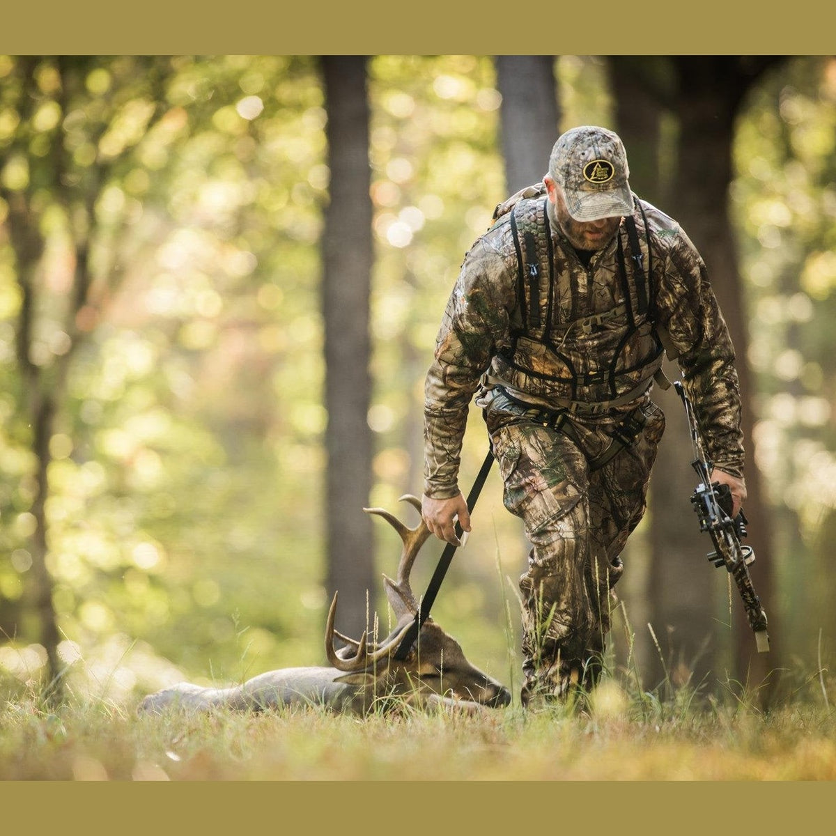 Hunter Safety System X-1 Bow-Hunter Harness for Tree-Stand Hunting, Lightweight Comfortable Safe All-Season Great Mobility, Large/X-Large, Camo
