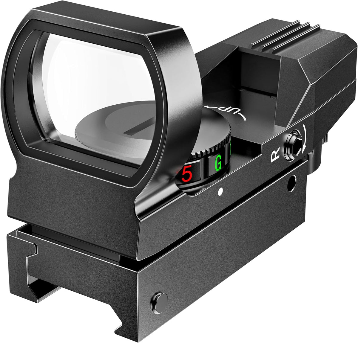 Feyachi Reflex Sight - Adjustable Reticle (4 Styles) Both Red and Green in one Sight!