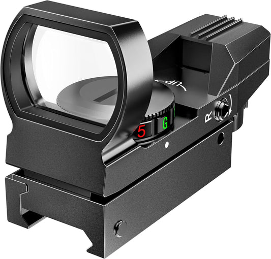 Feyachi Reflex Sight - Adjustable Reticle (4 Styles) Both Red and Green in one Sight!