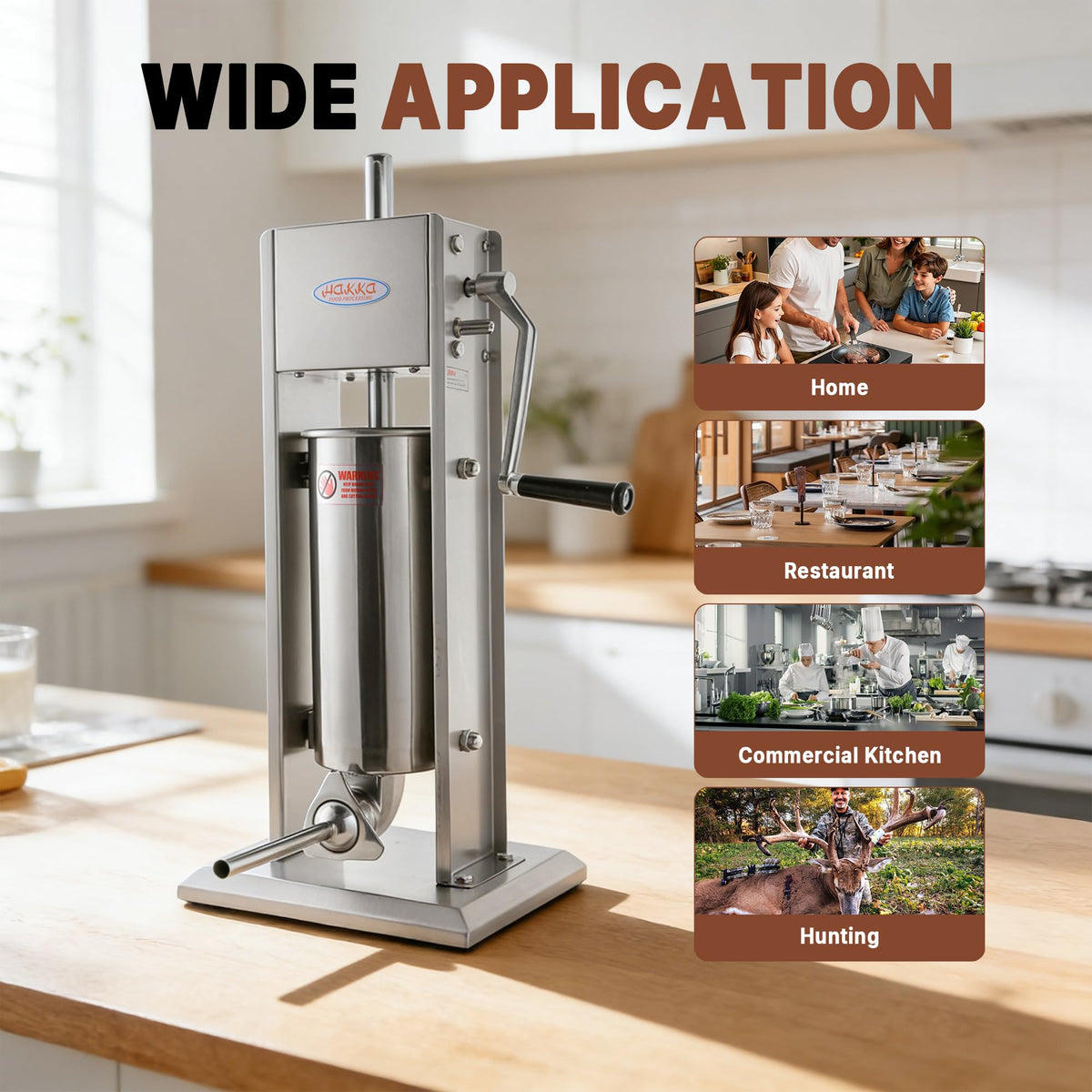 Hakka 7Lb/3L Sausage Stuffers and Vertical Sausage Makers