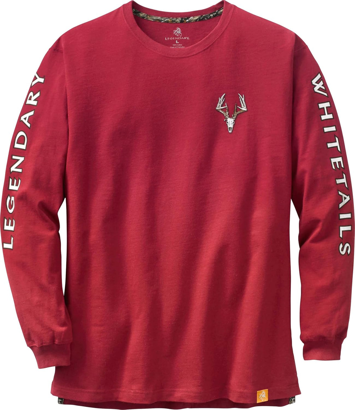 Legendary Whitetails Mens Long Sleeve T-Shirt 100% Cotton Preshrunk Tee