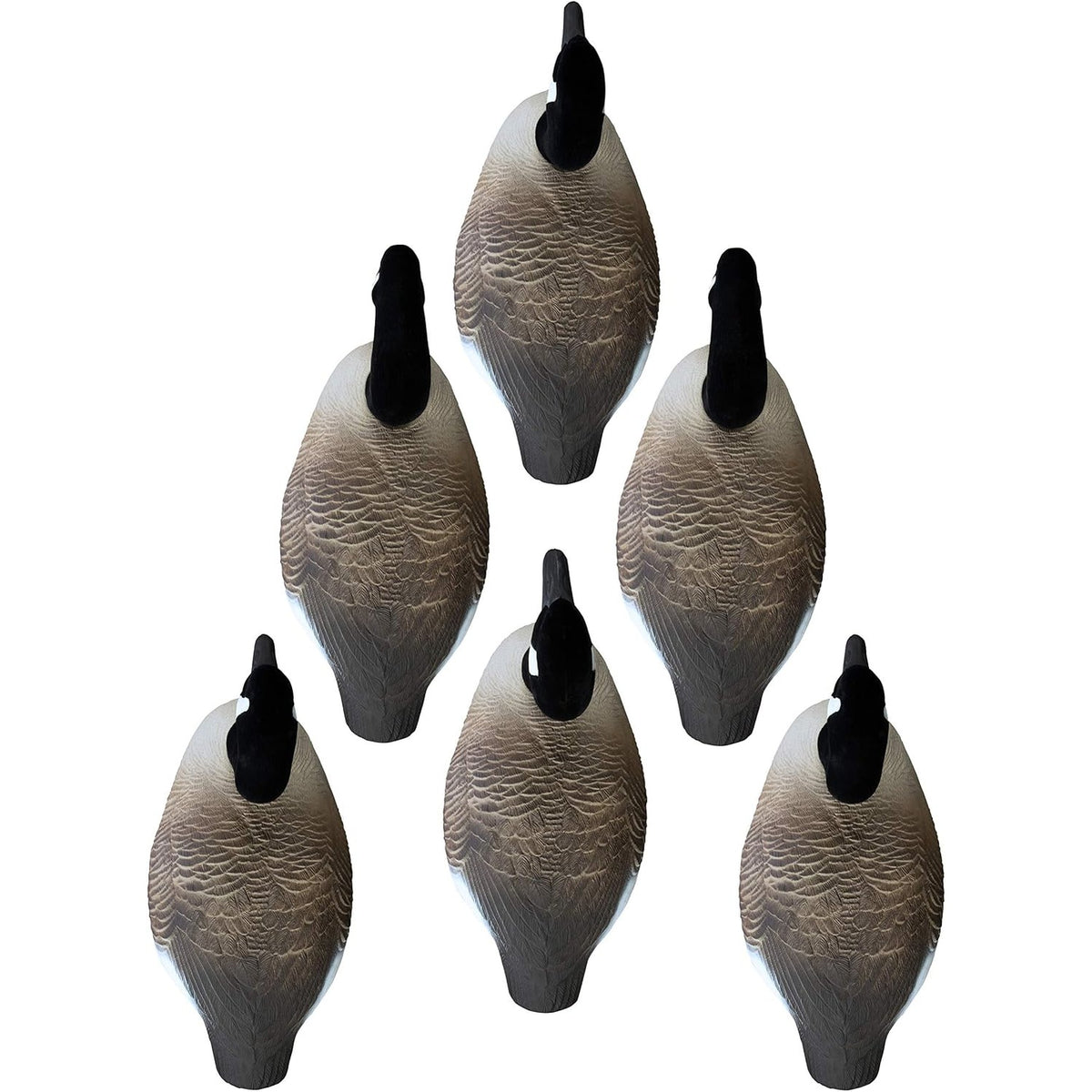 Higdon Outdoors Half Shell Goose Decoys for Waterfowl Hunting | Realistic & Stackable for Optimal Storage | Variety of Sizes and Species: Canada/Specklebelly/Blue/Snow/Sleeper/Full-Size/Magnum | 6pk