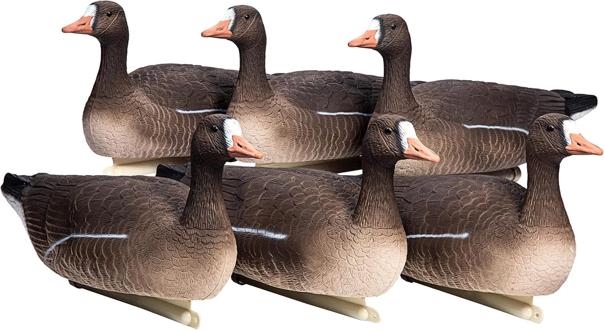Heerweiyi Goose Decoys Pack of 6, Popular New Material EVA Collapsible Plastic Goose Hunting Decoys, Goose Decoys, Easy to Carry and Use, Cost Effective