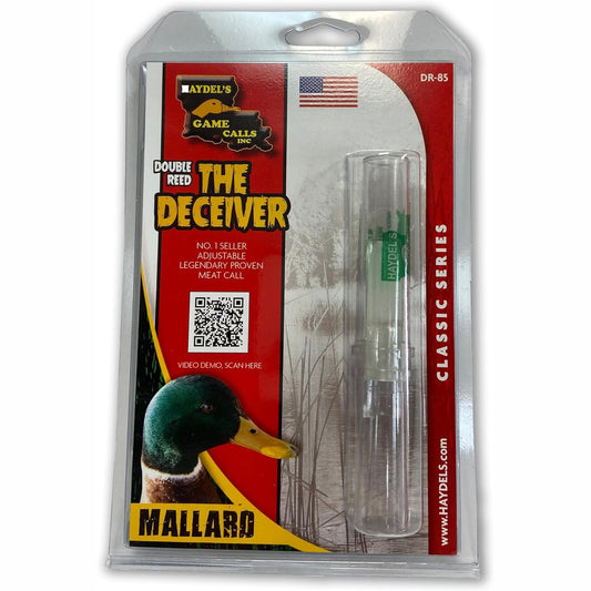 Haydel's Game Calls Inc. DR-85 Mallard Duck Call for Hunting, Double Reed, Adjustable. Legendary Proven Meat Call