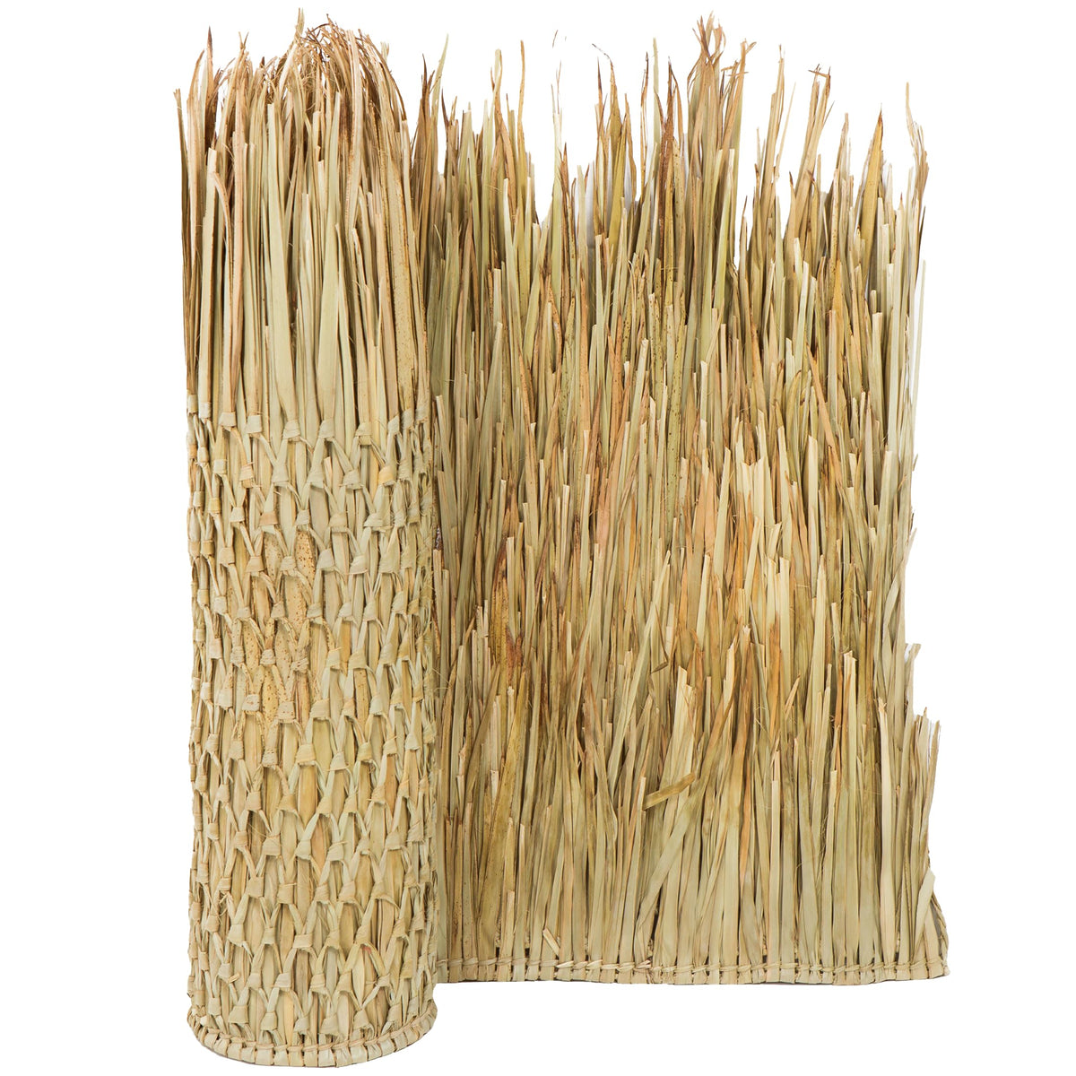 Forever Bamboo Mexican Palm Thatch Roof Runner Roll Duck Blind Grass Tiki Hut Thatch Duck Boat Blinds Palapa Thatch Roofing for Tiki Bar Huts 35 in H x 30 ft L
