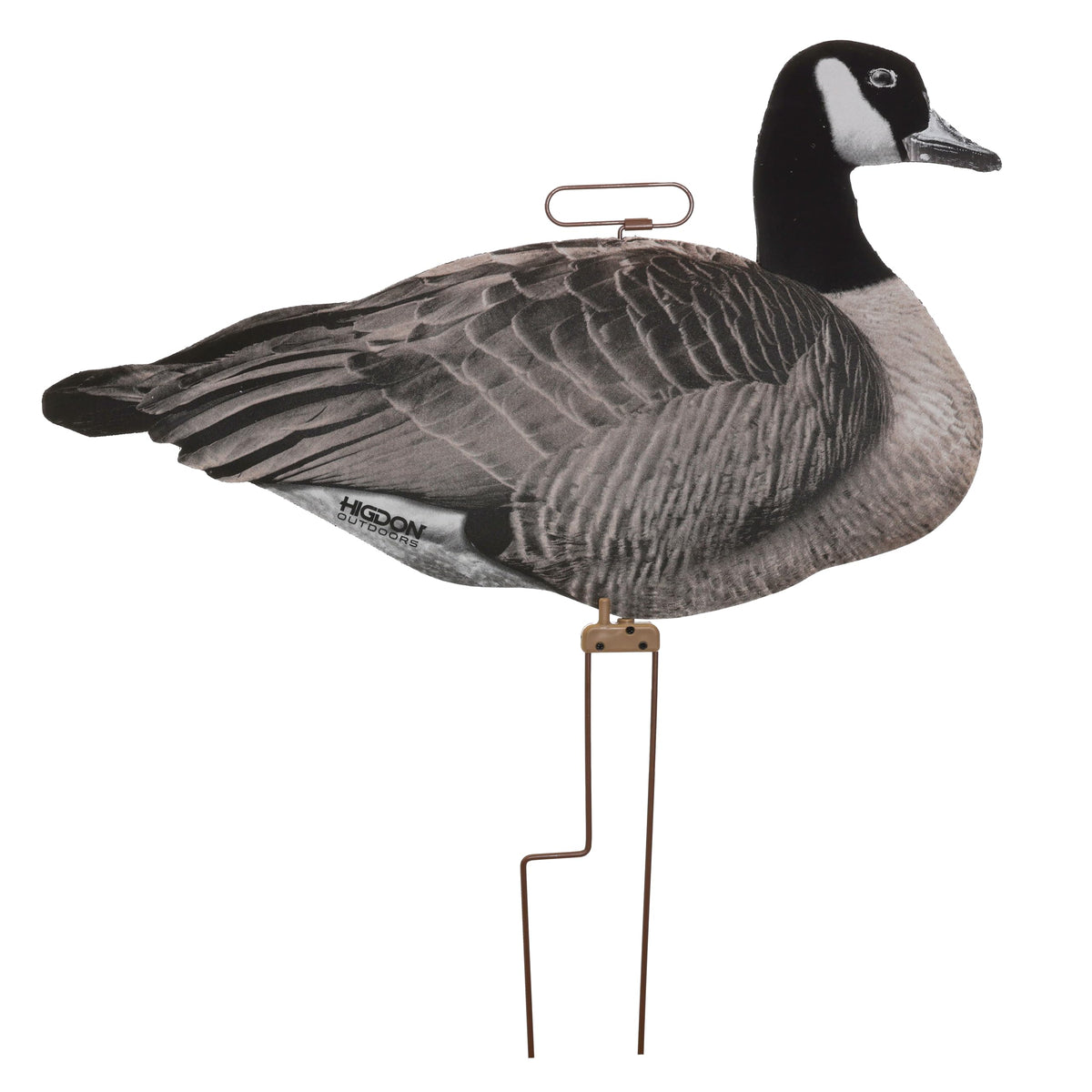Higdon Outdoors Flats | Canada Goose Silhouette Decoys for Waterfowl Hunting | Weather Resistant Goose Decoys with Easy Carry Stakes | Standard, Motion, or Fully Flocked Motion | 12 Pack