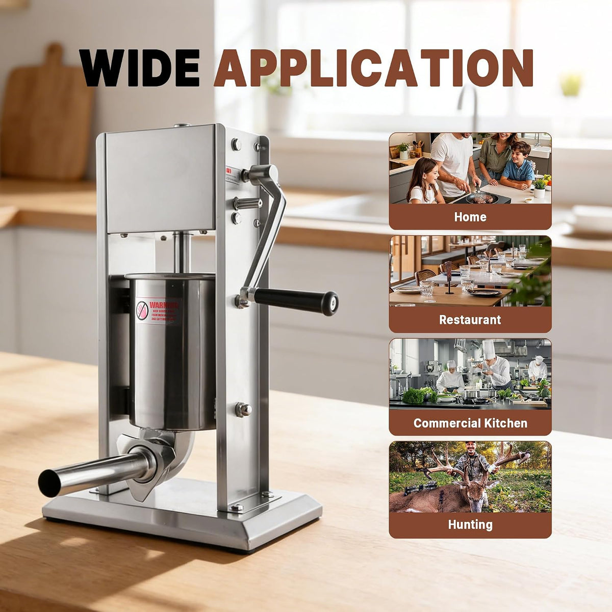 Hakka 7Lb/3L Sausage Stuffers and Vertical Sausage Makers