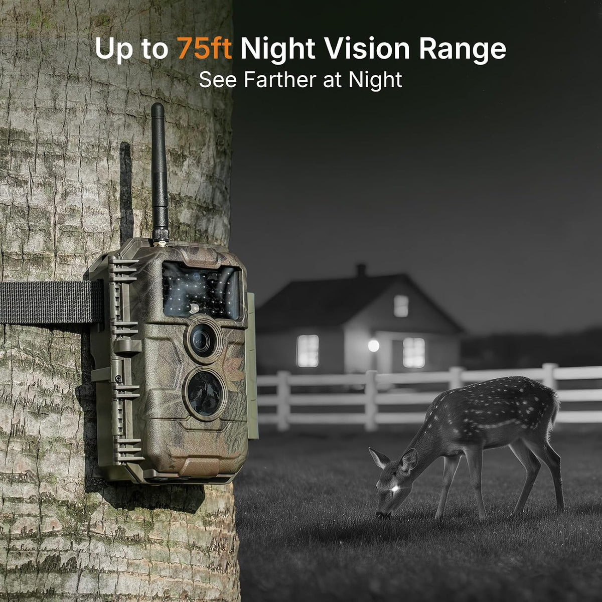 GardePro E6 WiFi Trail Camera, Stable WiFi with External Antenna