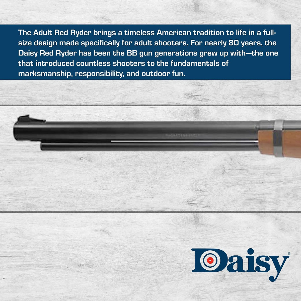 Daisy Red Ryder 1938 .177 BB Rifle - Wood Stock - Lever-Action - 350 FPS