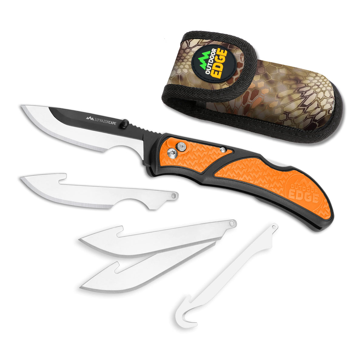 OUTDOOR EDGE 3.0" RazorLite EDC Knife, Blaze Orange