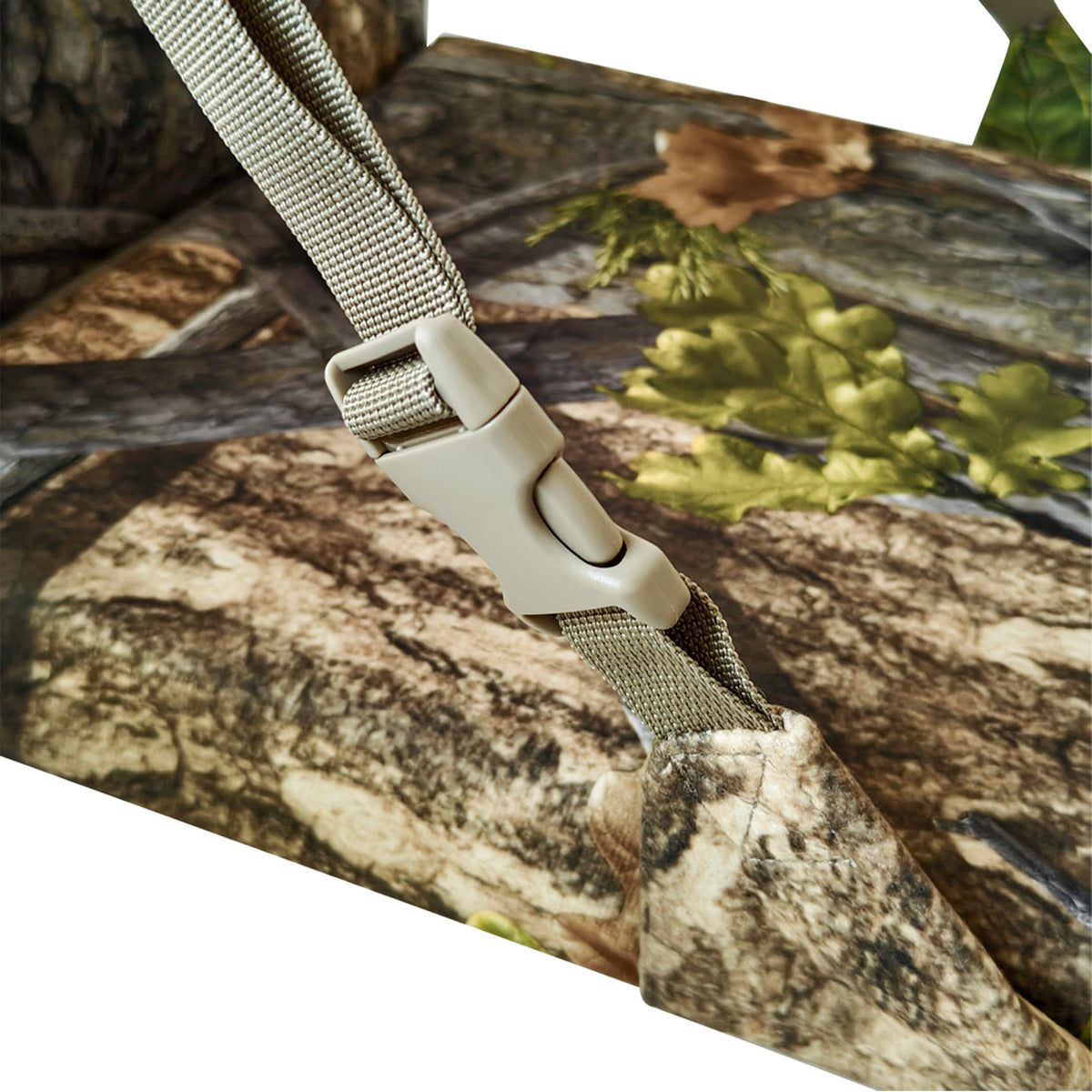 AUSCAMOTEK Camouflage Hunting and Stadium Seat Cushion with Backrest - 5cm Thick, Water-Resistant, Silent Material for Turkey Hunting Fishing Camping and Outdoor Activities
