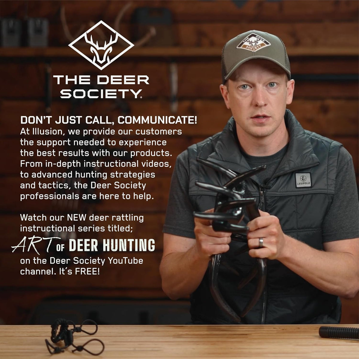 Black Rack Rattling System by Illusion | Rattling Antlers | Rattling Horns | Deer Call | Bone-Core Technology