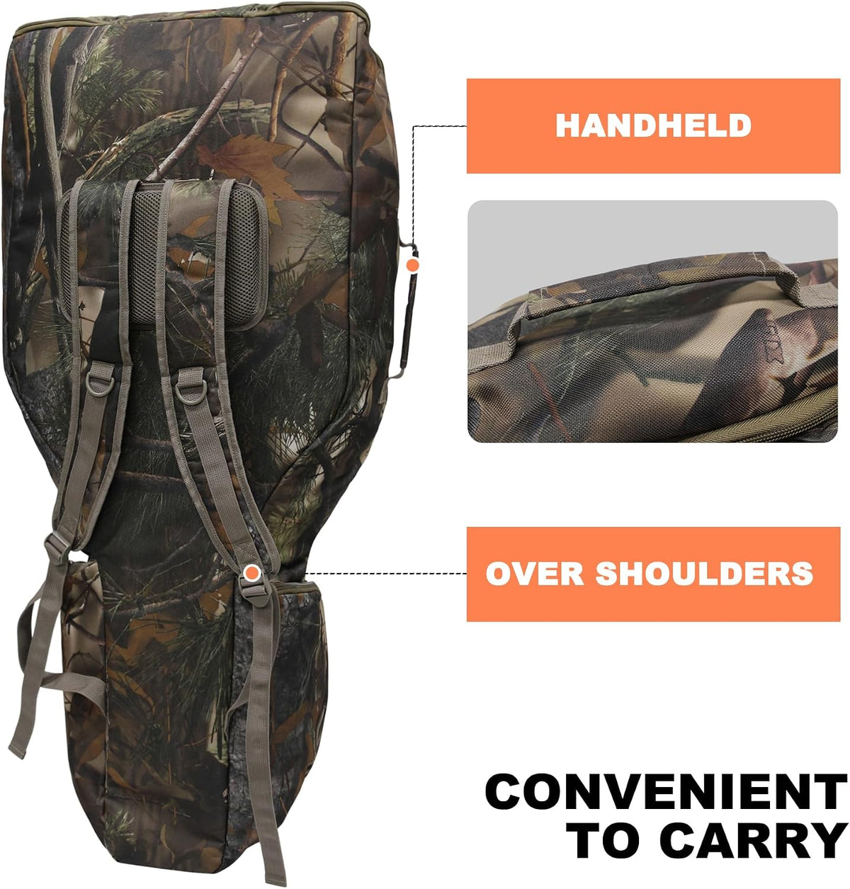 MYDAYS Soft Crossbow Case, Narrow-limb Crossbows Backpack, Soft Shell Padded Archery Gear Bag, Water Resistant Narrow Archery Bow Carrier Bag for Outdoor Hunting Shooting