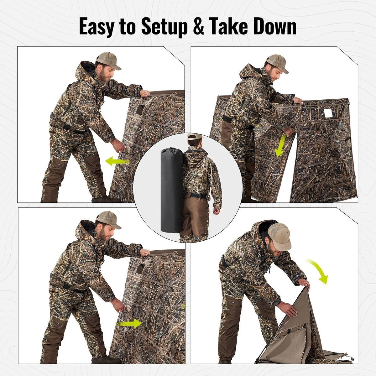 TIDEWE Duck Hunting Blind, Portable Duck Panel Blind, Next Evos Camo