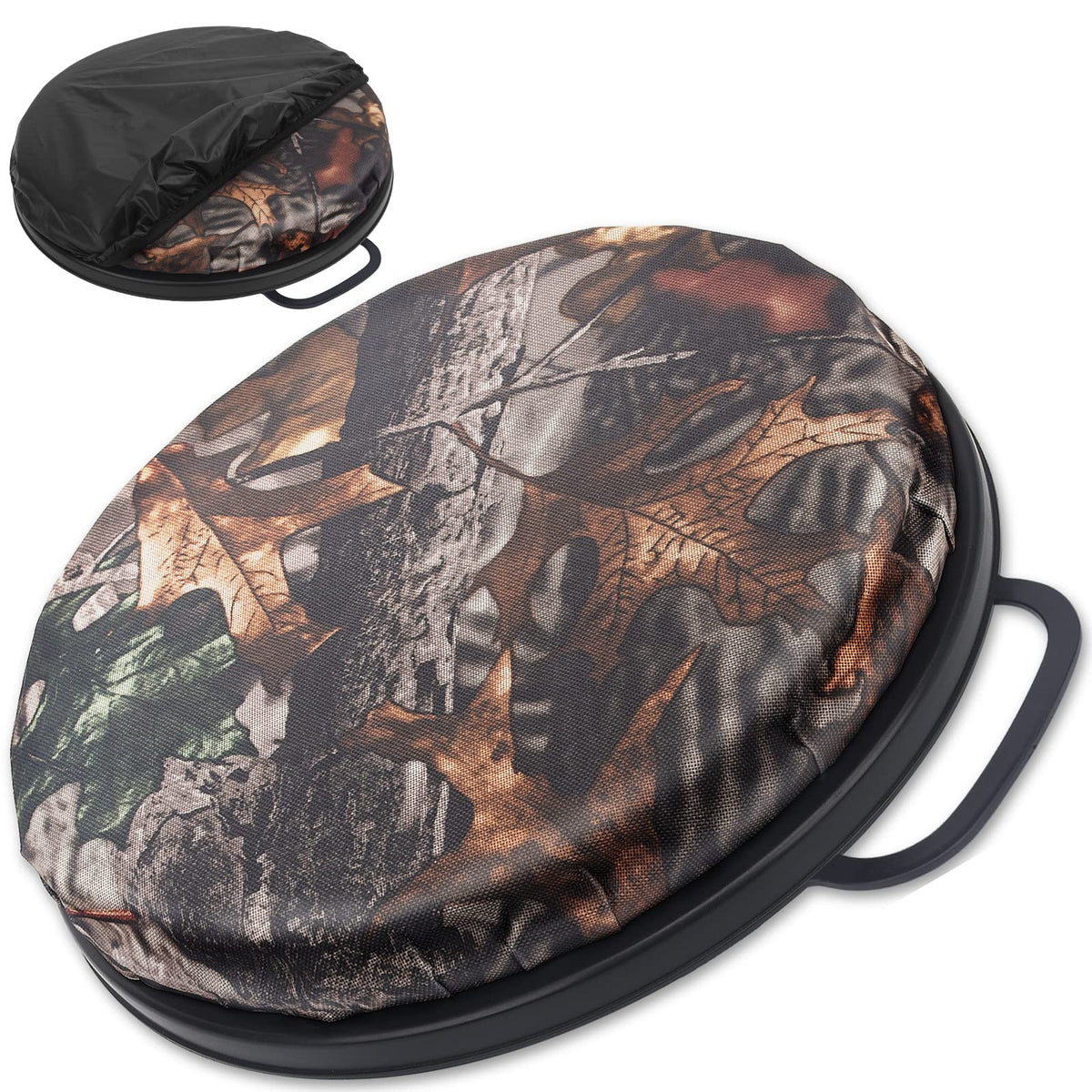 WarBull 5 Gallon Bucket Seat, 360-Degree Swivel Seat Foam Cushion Bucket Seat Lid with Waterproof Cover for Dove Duck Hunting, Fishing, Baseball, Gardening and Camping