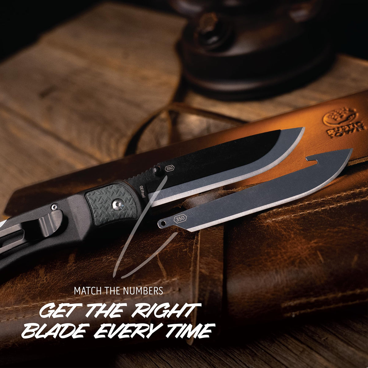 OUTDOOR EDGE 3.5" RazorLite EDC Pocket Knife (Obsidian Black), with Replaceable Blades and Clip, Perfect Carry Knive for Camping, Hunting and Survival, Includes 12 Black Steel Drop Point Blades