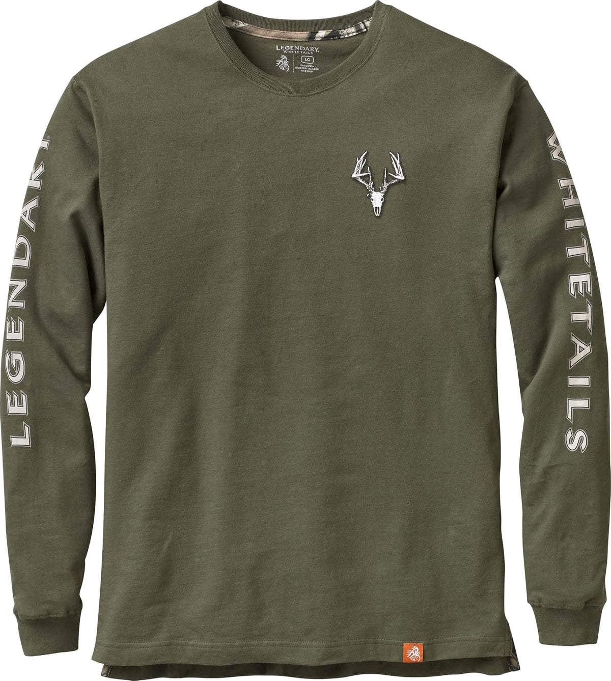 Legendary Whitetails Mens Long Sleeve T-Shirt 100% Cotton Preshrunk Tee
